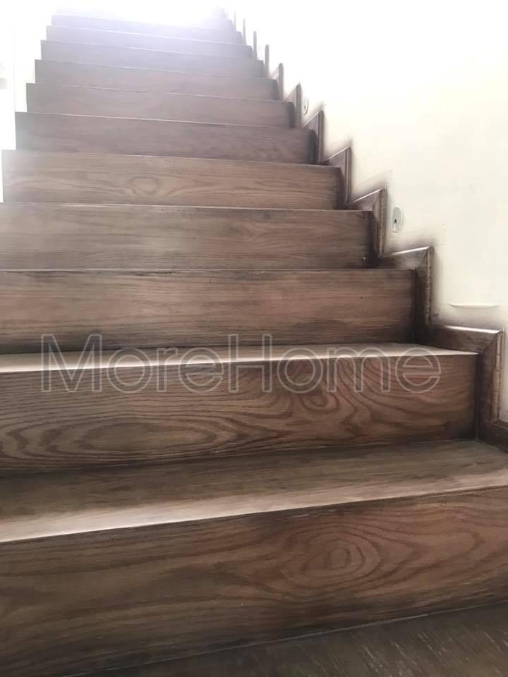 Thi công cầu thang gỗ tự nhiên